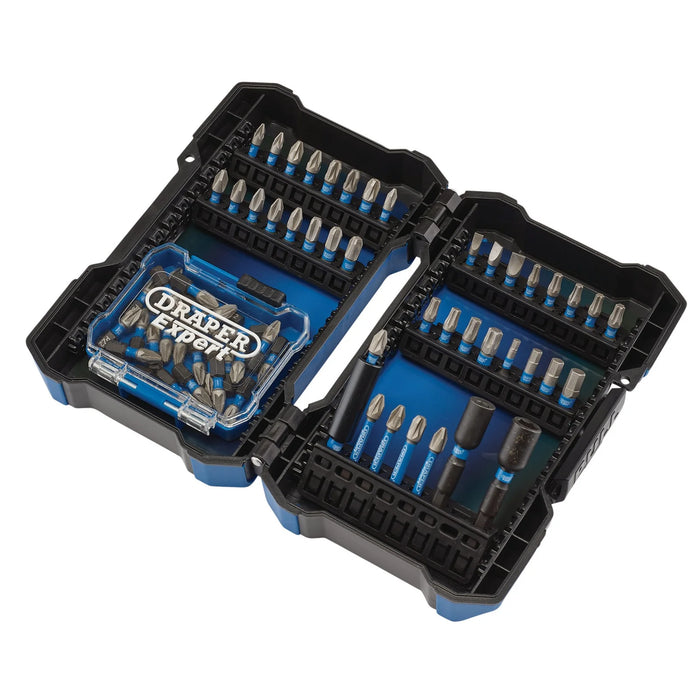 Draper Expert Impact Screwdriver Bit Set, 1/4" Hex (65 Piece) - IMBH65