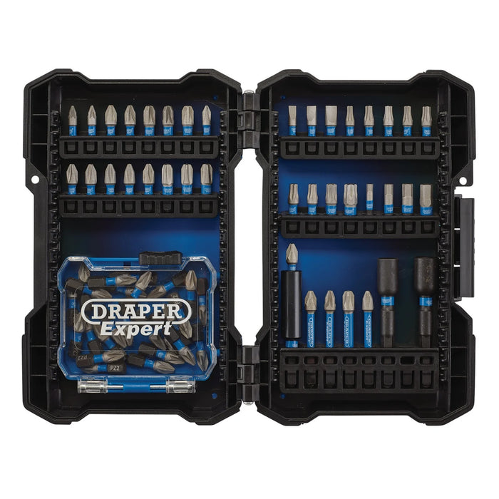 Draper Expert Impact Screwdriver Bit Set, 1/4" Hex (65 Piece) - IMBH65