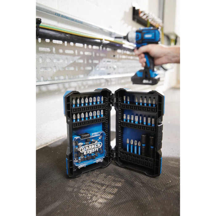 Draper Expert Impact Screwdriver Bit Set, 1/4" Hex (65 Piece) - IMBH65