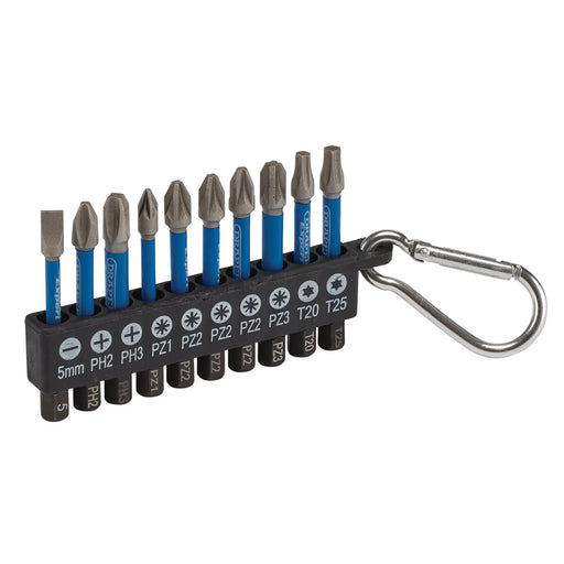 Draper Expert Impact Screwdriver Bit Set, 50mm, 1/4" Hex (10 Piece) - IMBH10 - image 1
