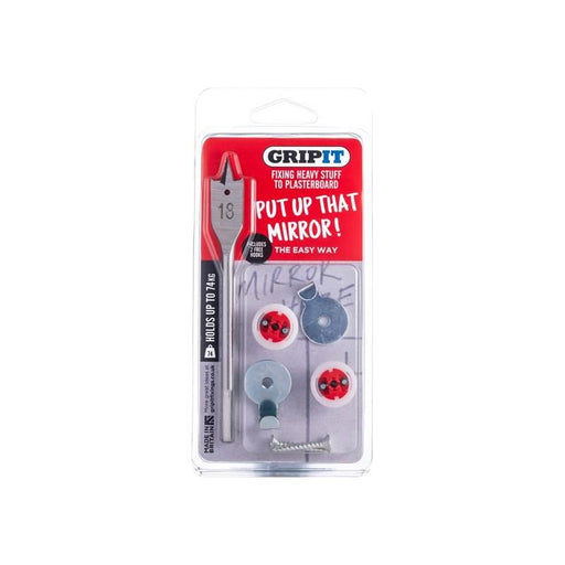 Gripit Mirror Kit, Clam Pack Gripit - Town Tools