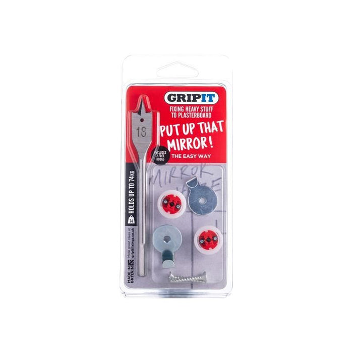 Gripit Mirror Kit, Clam Pack Gripit - Town Tools