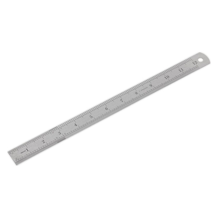 Sealey Steel Rule 300mm/12" AK9641 Sealey - Town Tools 