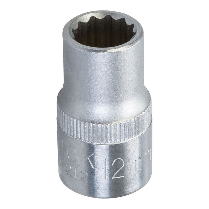 King Dick Socket SD 1/2" Metric 12pt 12mm King Dick - Town Tools 