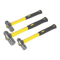 Sealey Premier Premier Ball Pein Hammer Set 3pc with Fibreglass Shafts AK2031