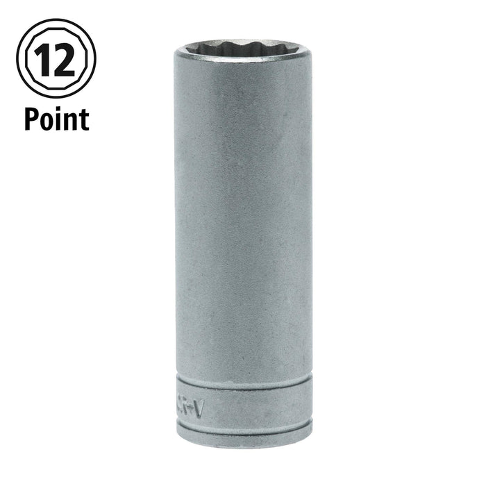 Teng Tools 1/2" Deep Socket 12 pt Metric 22mm Teng Tools - Town Tools 