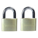 Defender Aluminium Padlock Twin Pack 40mm DEFENDER - Town Tools