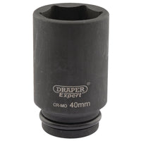 Draper Expert Drapi 6 Point Deep Impact Socket, 3/4" Sq. Dr., 40mm - 419D-MM