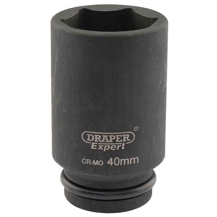 Draper Expert Drapi 6 Point Deep Impact Socket, 3/4" Sq. Dr., 40mm - 419D-MM