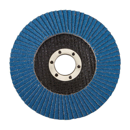 Silverline Zirconium Flap Disc 115mm 80 Grit Silverline - Town Tools 