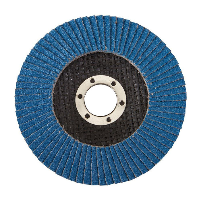 Silverline Zirconium Flap Disc 115mm 80 Grit Silverline - Town Tools 