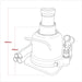Sealey Low Profile Telescopic Bottle Jack 20 Tonne BJ20LE Sealey - Town Tools 