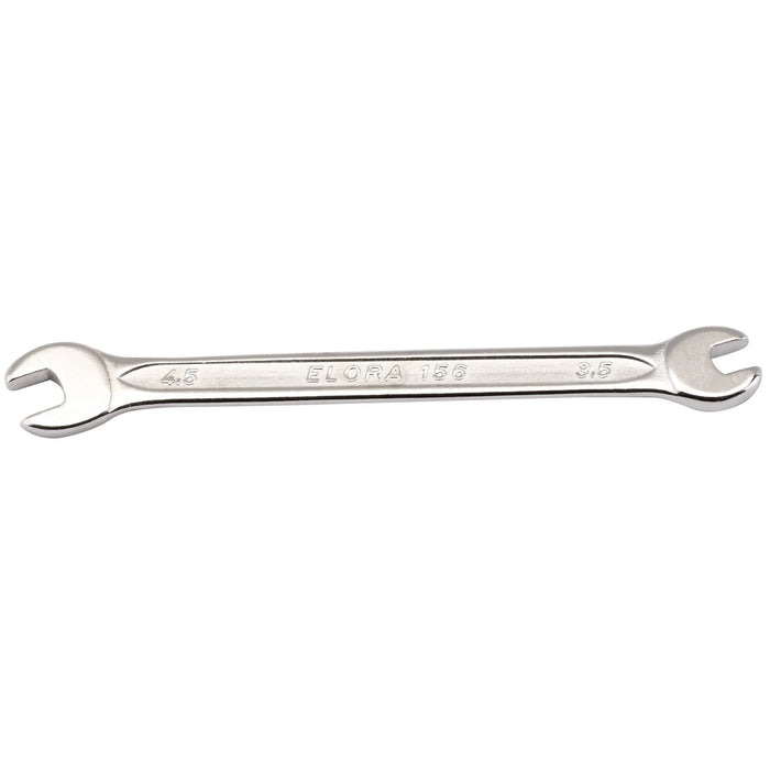 Elora Midget Metric Double Open End Spanner, 3.5 x 4.5mm - 156-3,5x4,5