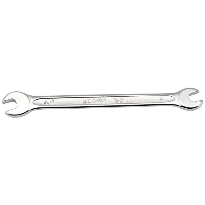 Elora Midget Metric Double Open End Spanner, 4 4.5-6mm