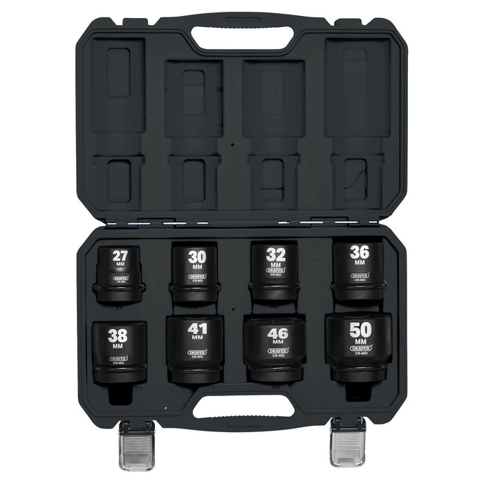 Draper Draper HI-TORQ Metric Impact Socket Set, 1" Sq. Dr. (8 Piece) Draper - Town Tools