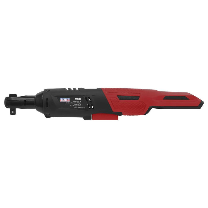 Sealey Ratchet Wrench 20V SV20 Series 3/8"Sq Drive 60Nm Body Only CP20VRW Sealey - Town Tools 