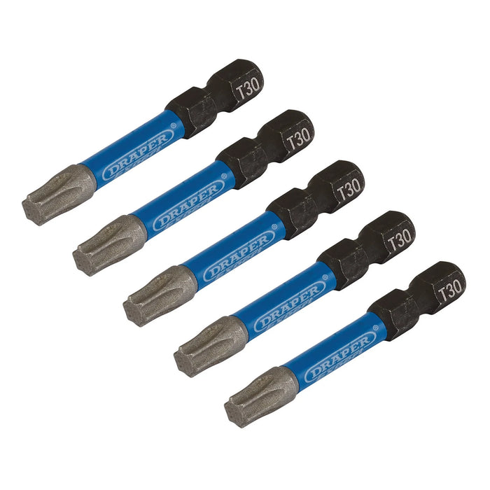 Draper Expert TX-STAR® Impact Screwdriver Bits, T30 x , 1/4"