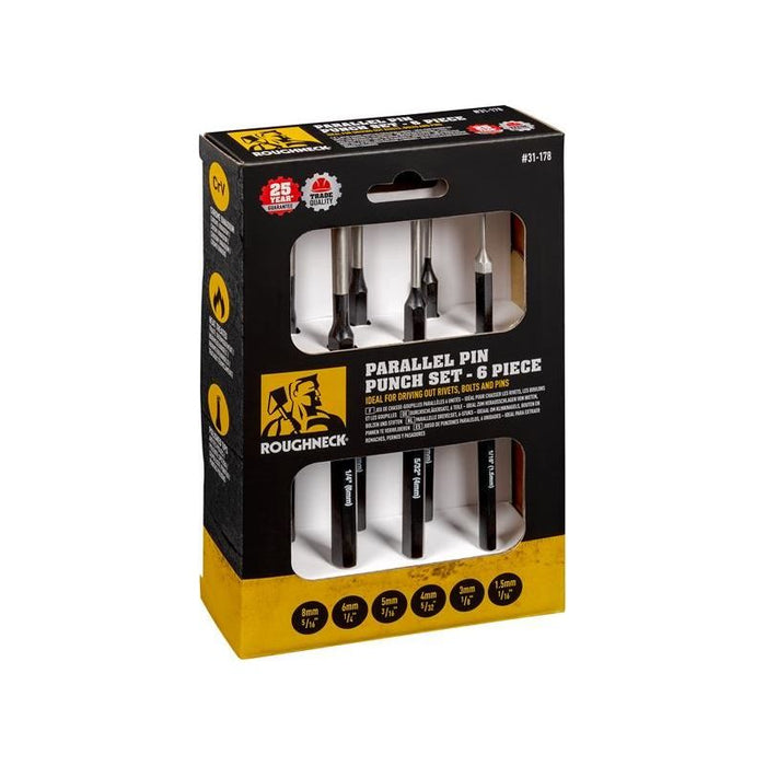 Roughneck Parallel Pin Punch Set 6 Piece Roughneck - Town Tools