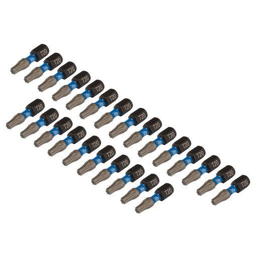 Draper Expert TX-STAR® Impact Screwdriver Bits, T20 x 25mm, 1/4" Hex (Pack of - image 1
