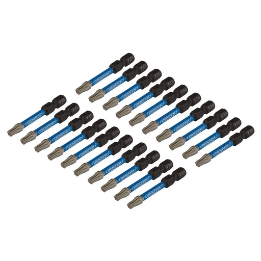Draper Expert TX-STAR® Impact Screwdriver Bits, T25 x 50mm, 1/4" Hex (Pack of - image 1