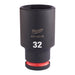 Milwaukee Hex Socket Shw 1/2 Deep 32Mm-1Pc 4932480349 Milwaukee - Town Tools