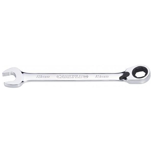 Carlyle Hand Tools Spanner - Reversible Ratcheting - Metric - 19 mm Caryle Tools - Town Tools 