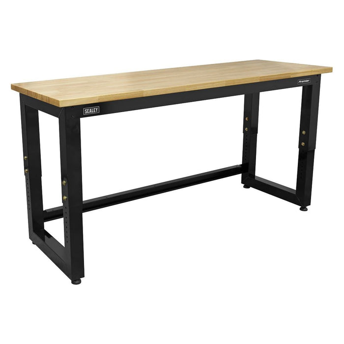 Sealey Steel Adjustable Workbench with Wooden Worktop 1830mm Heavy-Duty APMS22 Sealey - Town Tools 