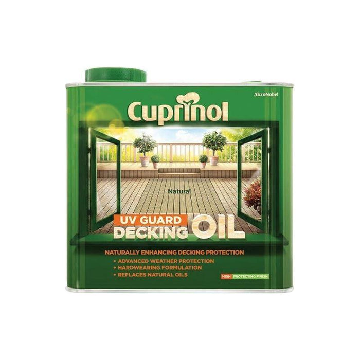 Cuprinol UV Guard Decking Oil Natural 2.5 litre Cuprinol - Town Tools
