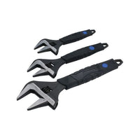 Laser Wide Mouth Adjustable Wrench Set 3pc 8676