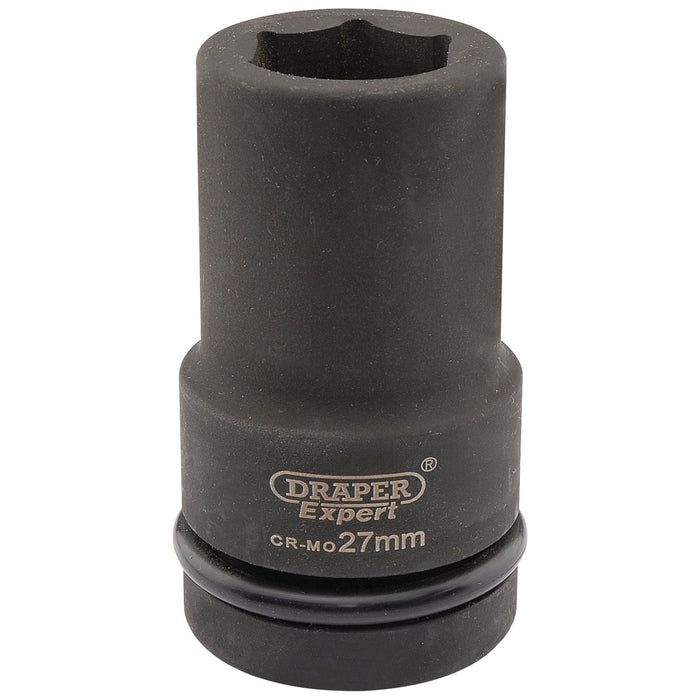 Draper Expert HI-TORQ 6 Point Deep Impact Socket, 1" Sq. Dr., 27mm Draper - Town Tools 