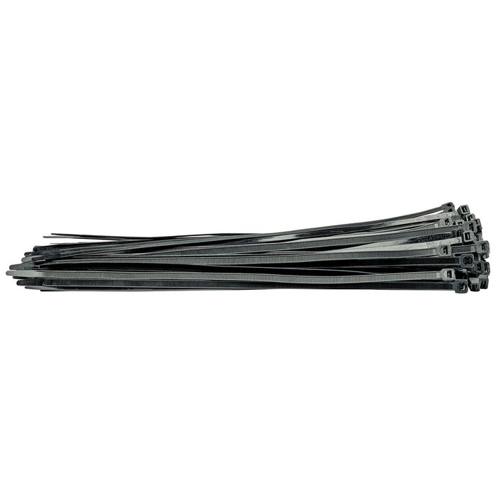 Draper Cable Ties, 7.6 x 400mm, Black (Pack of 100) 70403 Draper - Town Tools 