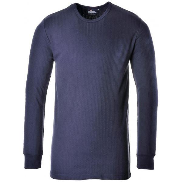 Portwest Thermal Long Sleeve T-Shirt - Navy - X Large