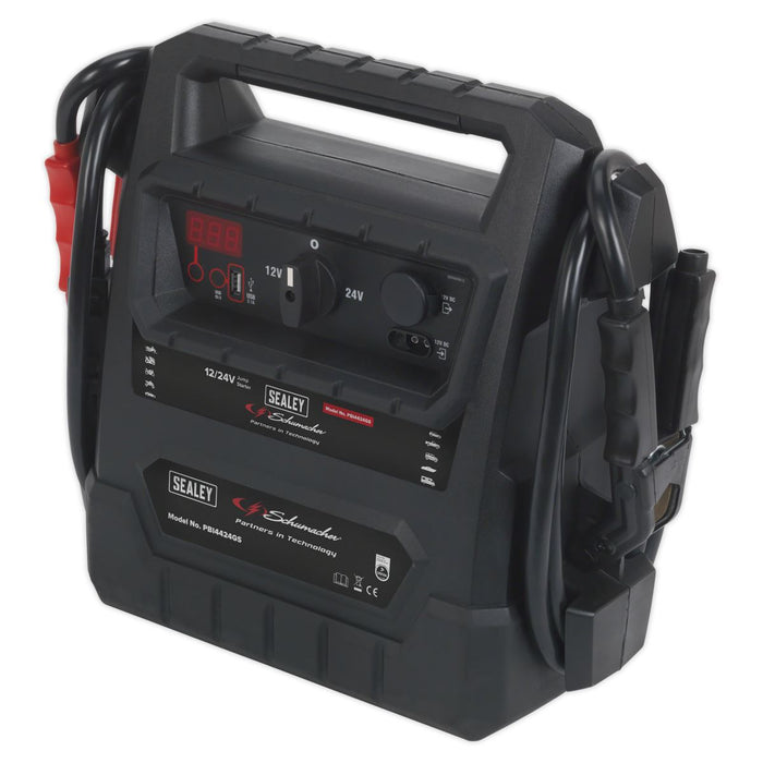 Sealey 12/24V RoadStart Emergency Jump Starter 4600 Peak Amps - DEKRA Approved Sealey - Town Tools 