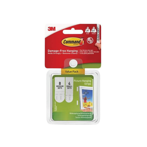 Command™ Picture Hanging Strips Set, Small & Medium (Pack 12) Command™ - Town Tools