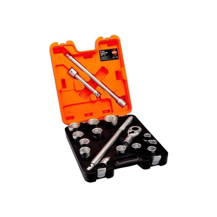 Bahco SLX17 3/4in Drive Socket Set, 17 Piece Bahco - Town Tools