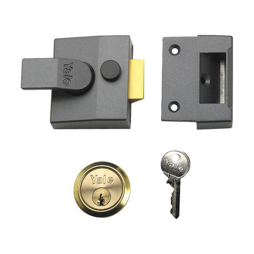 Yale Locks 84 Standard Nightlatch 40mm Backset DMG Finish Box Yale Locks - Town Tools