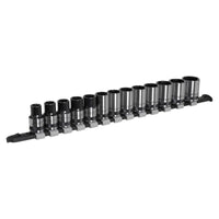 Sealey Socket Set 13pc 1/2"Sq Drive Metric Black Series AK7994