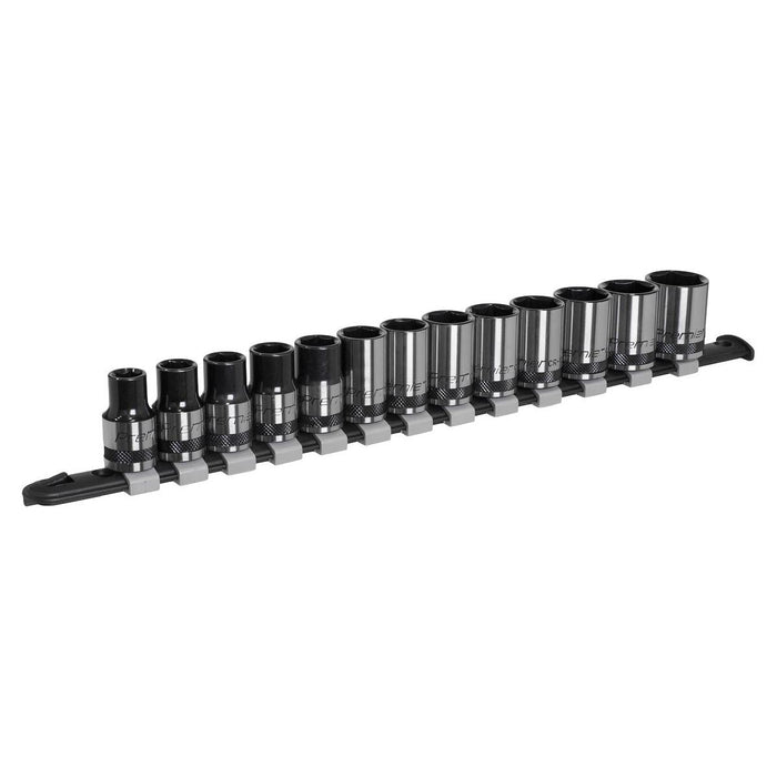 Sealey Socket Set 13pc 1/2"Sq Drive Metric Black Series AK7994 Sealey - Town Tools 