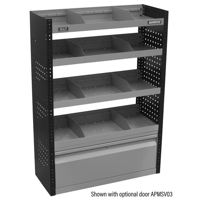 Sealey Modular Flat Shelf Van Storage Unit 925mm APMSV01 Sealey - Town Tools 