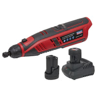Sealey Cordless Rotary Tool & Engraver Kit 49pc 12V SV12 Series 2 Batteries