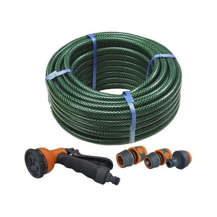 Faithfull PVC Reinforced Hose 15m Fittings & Spray Gun Faithfull - Town Tools