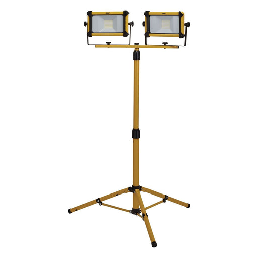 Draper 230V SMD LED Tripod Site Light, 2 x 20W, 4400 Lumens Draper - Town Tools
