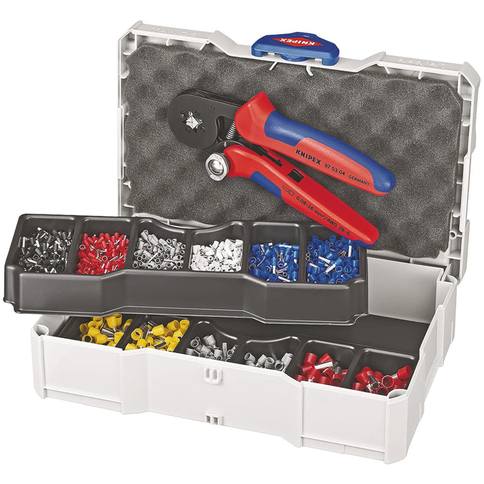 KNIPEX 97 90 09 Crimp Assortment for Wire Ferrules, 9 Parts, 265mm - 97 90 09