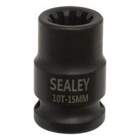 Sealey Brake Caliper Socket 1/2"Sq Drive 15mm 10-Point VS0990