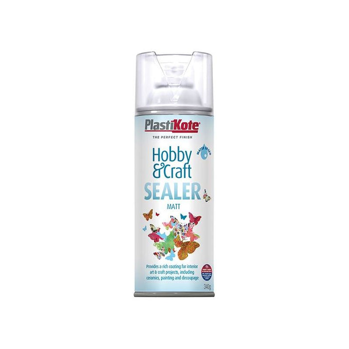 Plastikote Hobby & Craft Sealer Spray Clear Matt 400ml PlastiKote - Town Tools