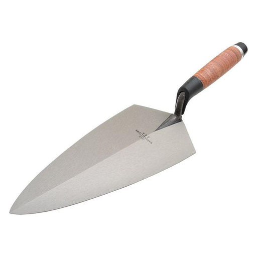 Marshalltown 19L Philadelphia Pattern Brick Trowel Leather Handle 11in Marshalltown - Town Tools