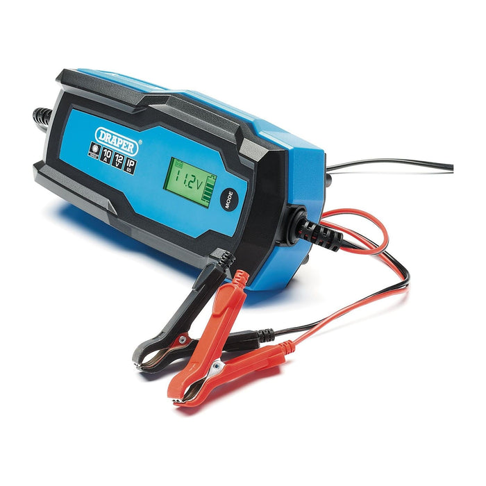 Draper 6/12V Smart Charger and Battery Maintainer, 10A 53491 Draper - Town Tools 