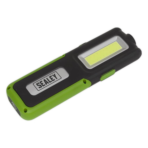 Sealey Rechargeable Inspection Light 5W COB & 3W SMD LED with Power Bank Green Sealey - Town Tools 