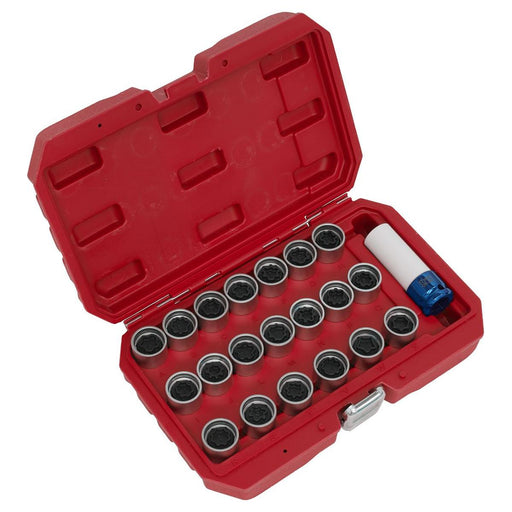 Sealey Locking Wheel Nut Key Set 21pc Audi SX218 Sealey - Town Tools 