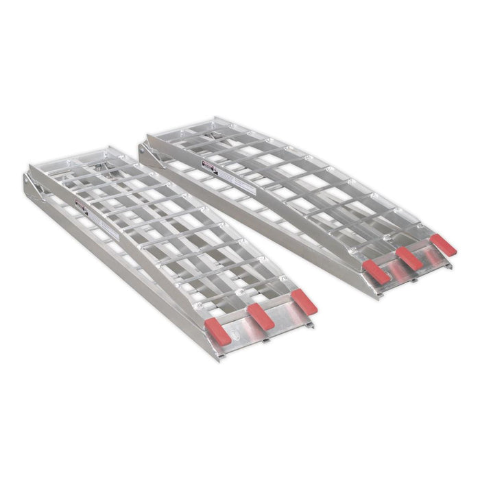 Sealey Aluminium Loading Ramps 680kg Capacity per Pair LR680 Sealey - Town Tools 